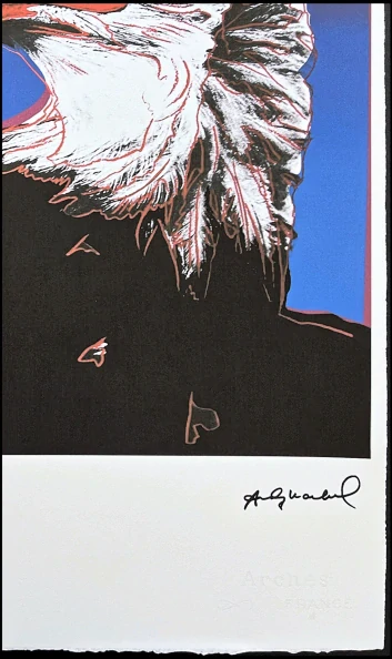 Andy Warhol - Bald Eagle modrý x/100 edice Leo Castelli s certifikátem