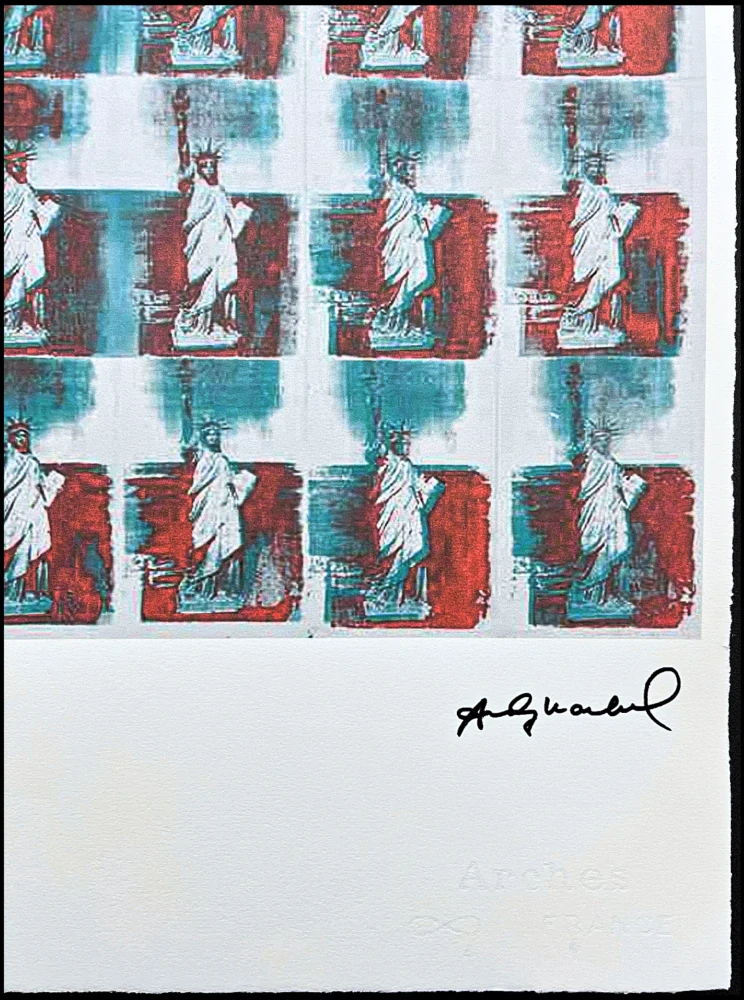 Andy Warhol - 24x Statue of Liberty 46/100 - edice Leo Castelli s certifikátem