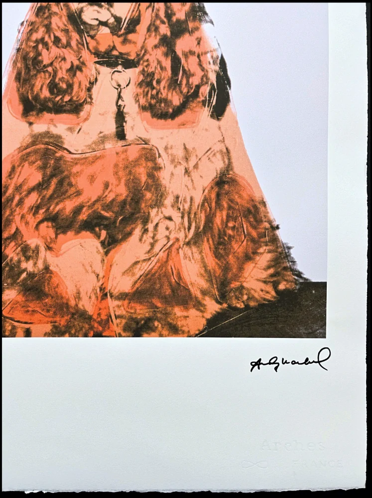 Andy Warhol - Cocker Spaniel x/100 edice Leo Castelli s certifikátem