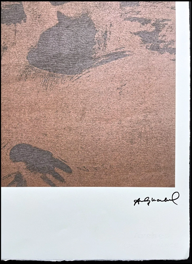 Andy Warhol - Mona Lisa negativ 77/100 - edice Leo Castelli s certifikátem
