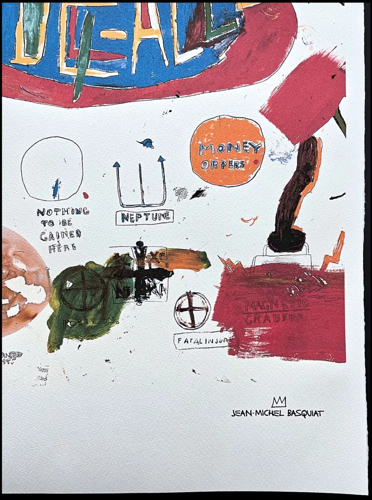 Jean-Michel Basquiat - Victor 25448 165/300 - limitovaná edice, signováno, 50x70cm 