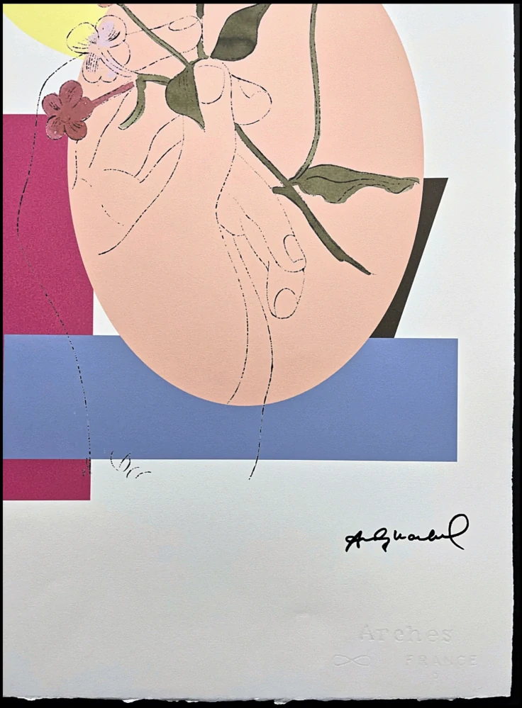 Andy Warhol - Flowers in hand 16/100 - edice Leo Castelli s certifikátem