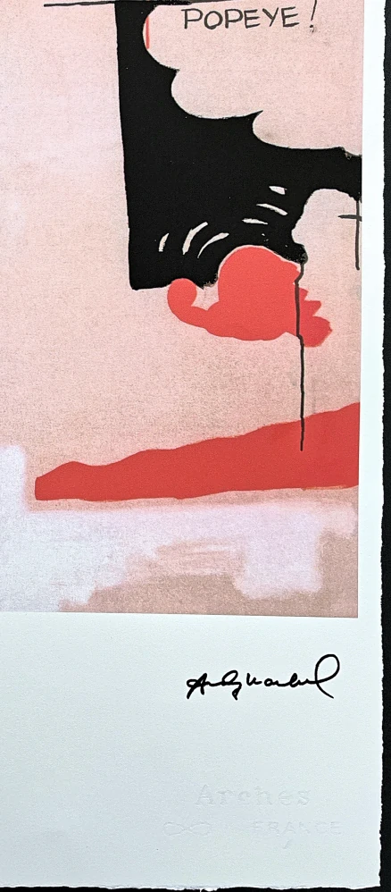 Andy Warhol - Popeye saturday x/100 - edice Leo Castelli s certifikátem