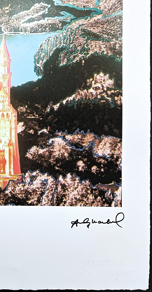Andy Warhol - Neuschwanstein x/100 - edice Leo Castelli s certifikátem