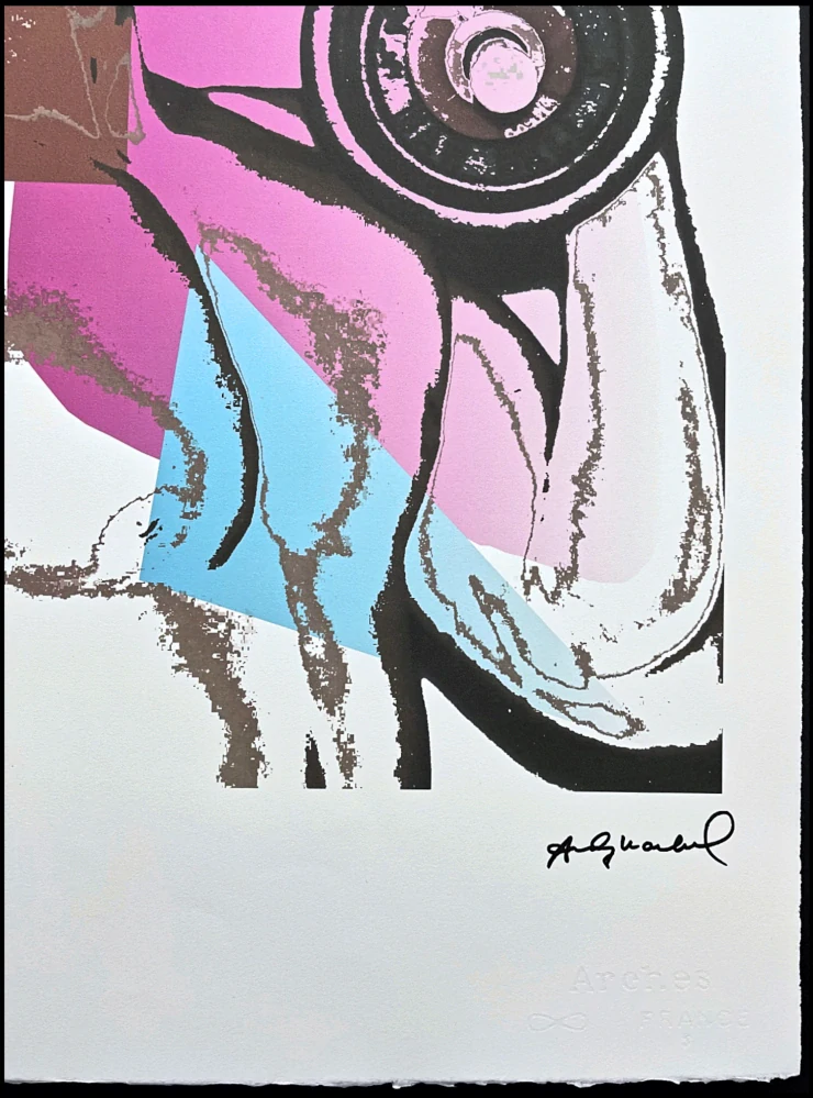 Andy Warhol - Body Builder s růžovou 96/100 - edice Leo Castelli s certifikátem