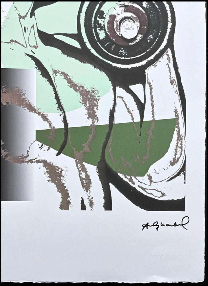 Andy Warhol - Body Builder se zelenou 46/100 - edice Leo Castelli s certifikátem