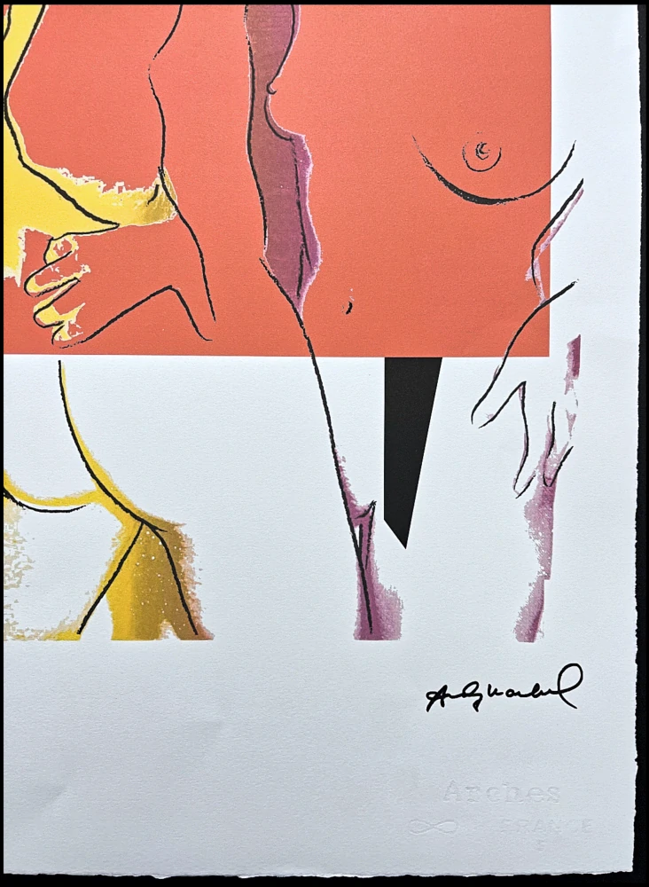 Andy Warhol - Love s oranžovou 74/100 - edice Leo Castelli s certifikátem