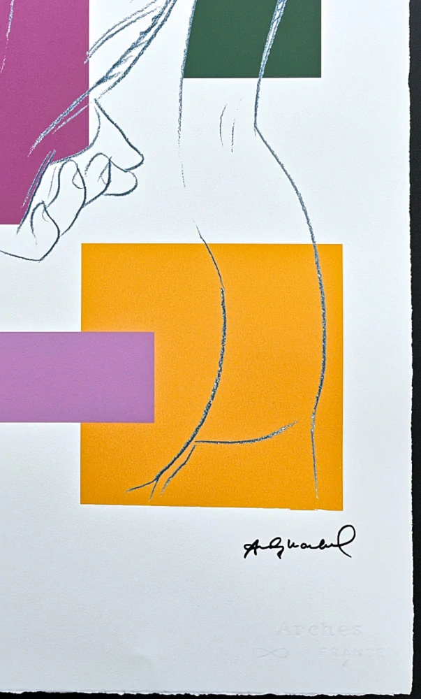 Andy Warhol - Male torso oranžový 62/100 - edice Leo Castelli s certifikátem