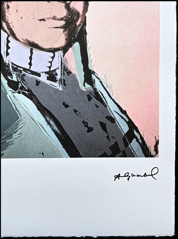 Andy Warhol - Russell Means růžový 45/100 - edice Leo Castelli s certifikátem