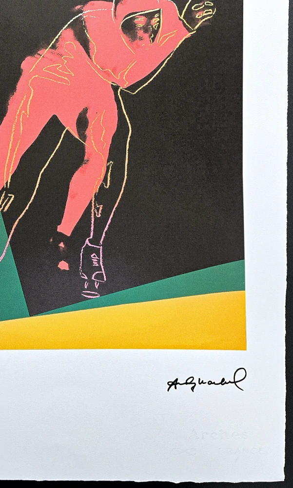 Andy Warhol - Speed skater černý 27/100 - edice Leo Castelli s certifikátem