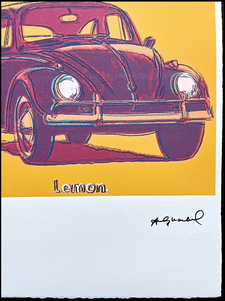 Andy Warhol - Volkswagen fialový 31/100 - edice Leo Castelli s certifikátem