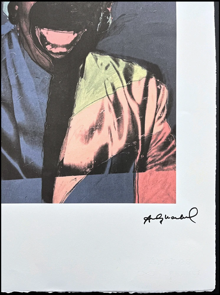 Andy Warhol - Wilhelmina Ross modrá 20/100 - edice Leo Castelli s certifikátem
