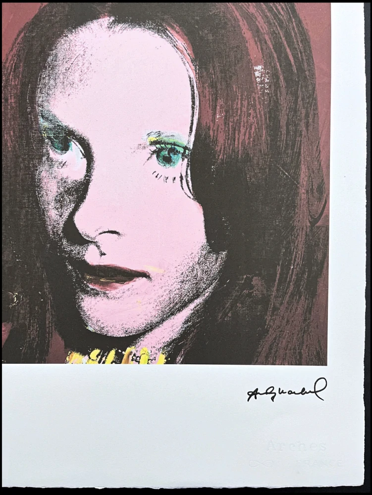Andy Warhol - Sandra Brant 75/100 - edice Leo Castelli s certifikátem