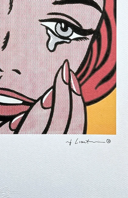 Roy Lichtenstein - Happy Tears - signováno, 35x50cm, limitovaná edice 75/150
