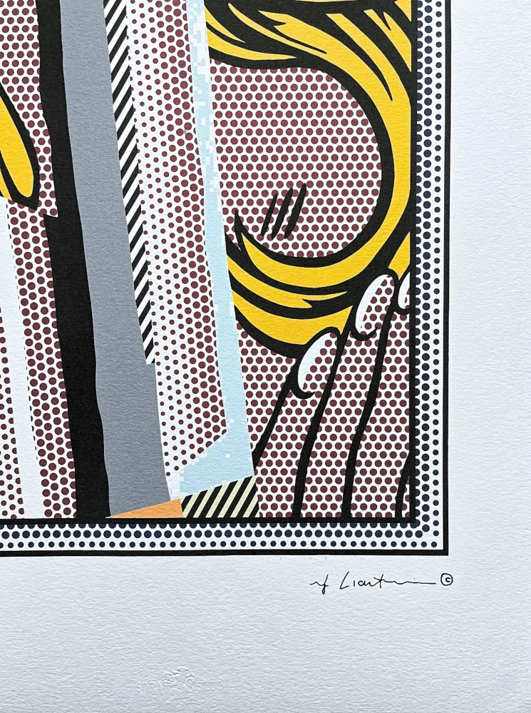 Roy Lichtenstein - Reflection on Hair - signováno, 35x50cm, limitovaná edice 136/150