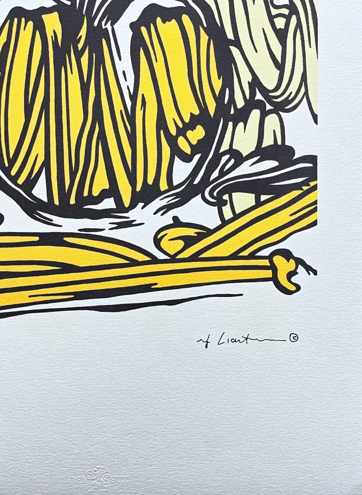 Roy Lichtenstein - Yellow Apple - signováno, 35x50cm, limitovaná edice 100/150