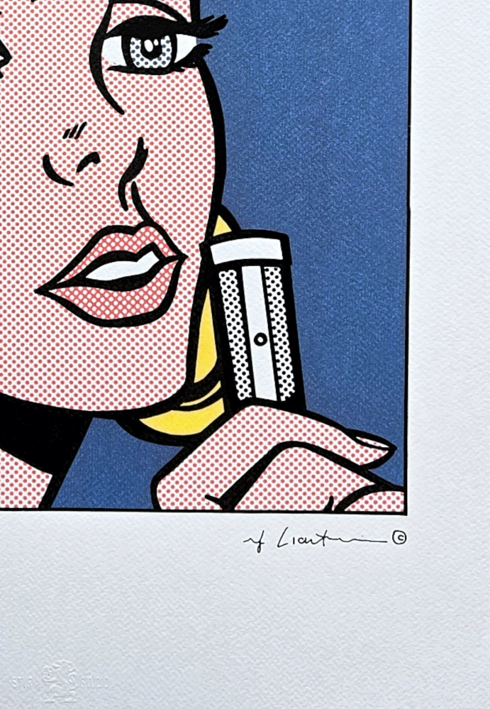 Roy Lichtenstein - The Melody Haunts my Reverie - signováno, 35x50cm, limitovaná edice 50/150