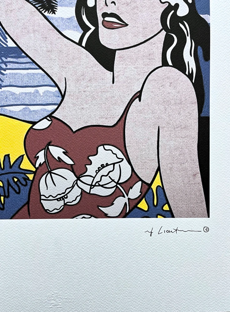 Roy Lichtenstein - Aloha - signováno, 35x50cm, limitovaná edice 16/150