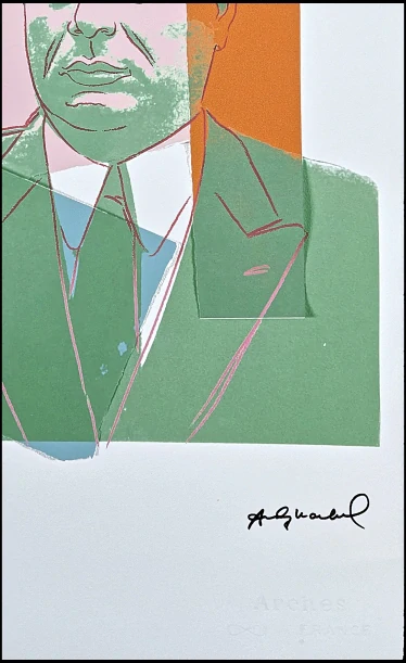 Andy Warhol - John Gotti zelený 15/100 - edice Leo Castelli s certifikátem