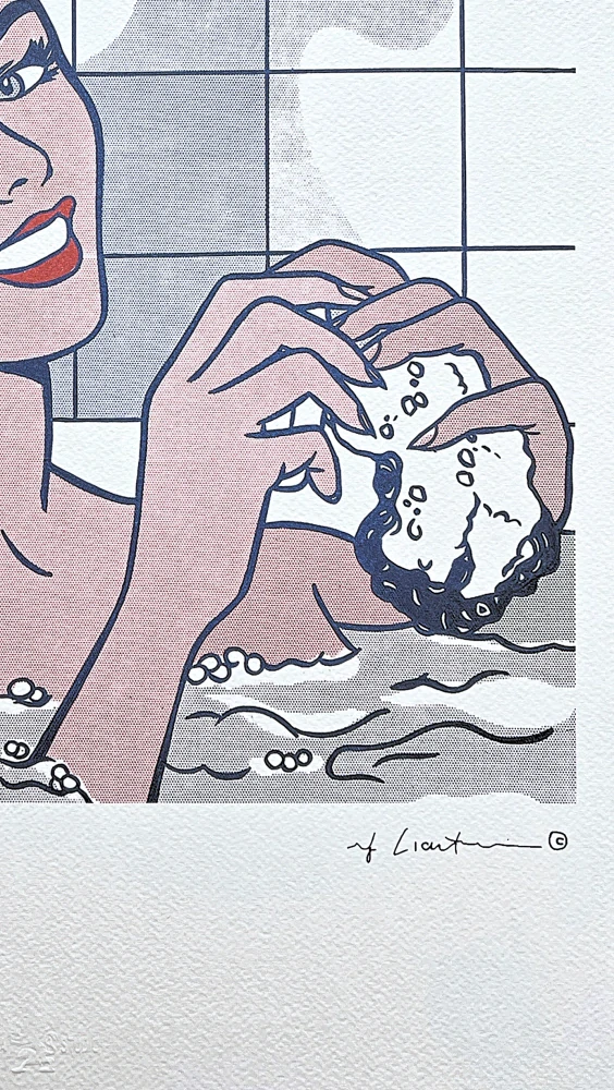 Roy Lichtenstein - Woman in Bath - signováno, 35x50cm, limitovaná edice 58/150