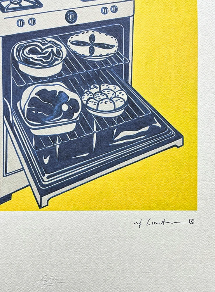 Roy Lichtenstein - Kitchen Range - signováno, 35x50cm, limitovaná edice 49/150