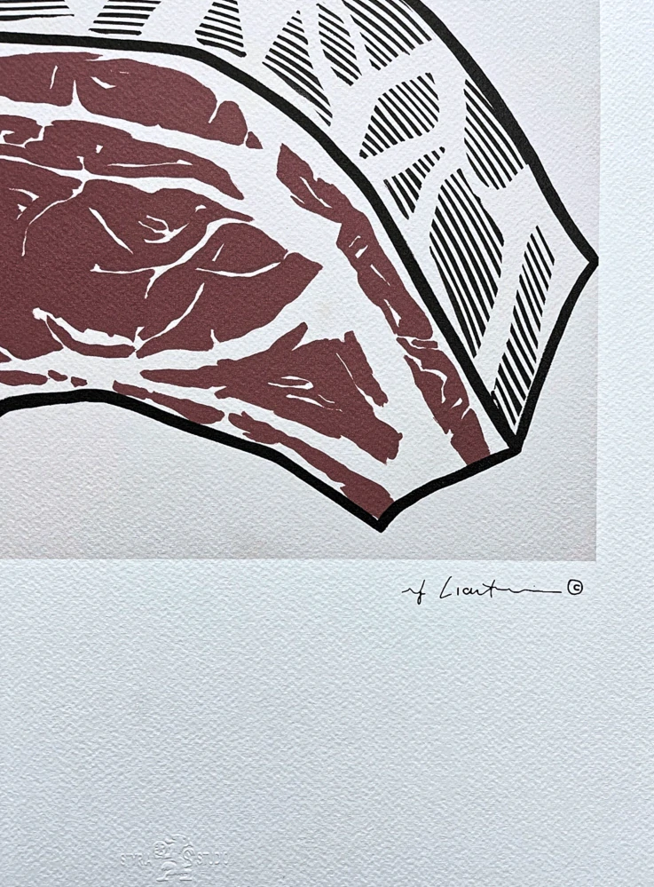 Roy Lichtenstein - Standing Rib - signováno, 35x50cm, limitovaná edice 96/150