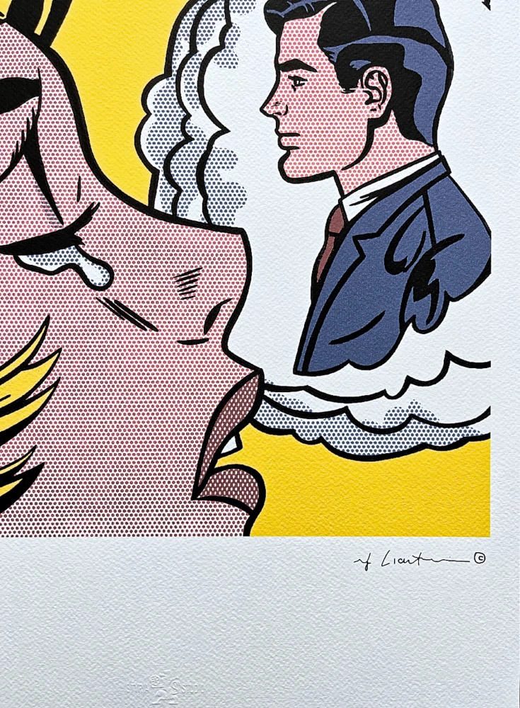 Roy Lichtenstein - Thinking of him - signováno, 35x50cm, limitovaná edice 56/150