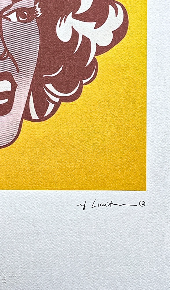 Roy Lichtenstein - Head Red and Yellow - signováno, 35x50cm, limitovaná edice 121/150