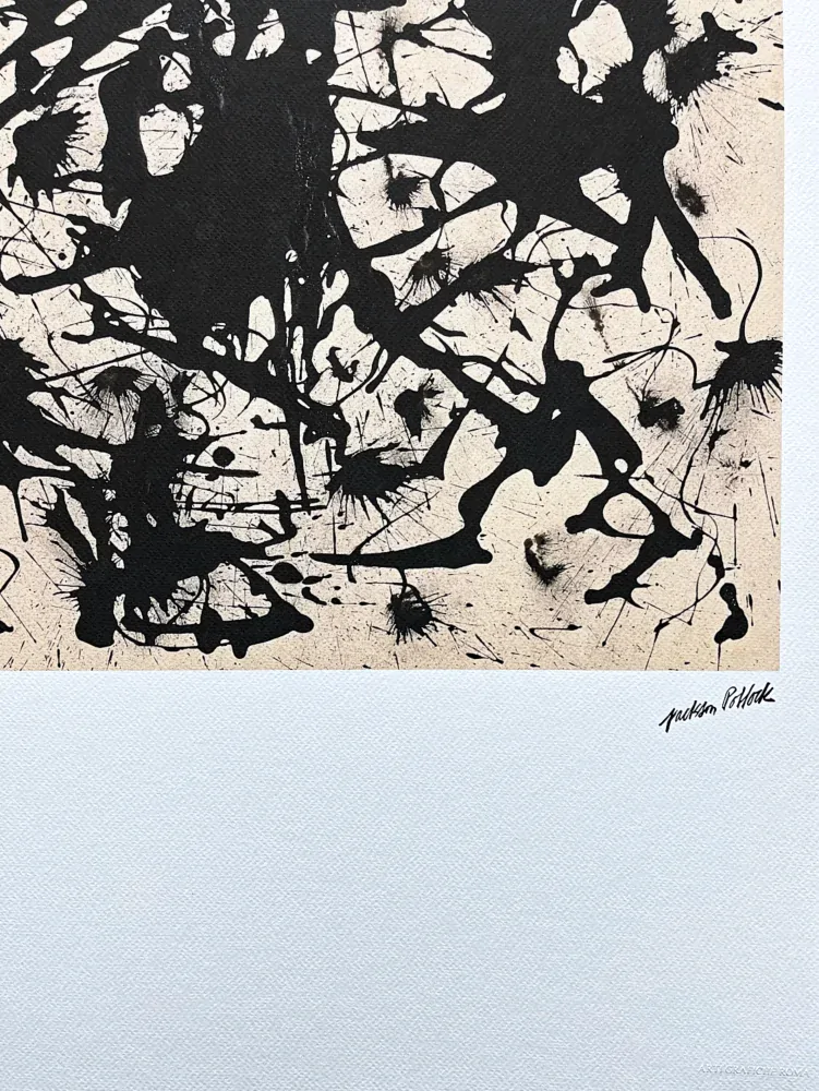 Jackson Pollock - Black period 245/300 - signováno 50x70cm