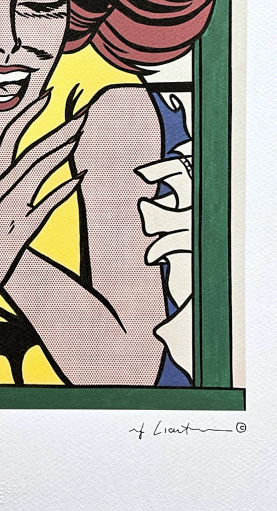 Roy Lichtenstein - Girl at Window - signováno, 35x50cm, limitovaná edice 66/150