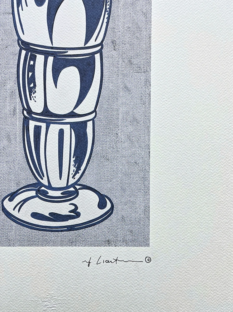 Roy Lichtenstein - Ice Cream Soda - signováno, 35x50cm, limitovaná edice 26/150