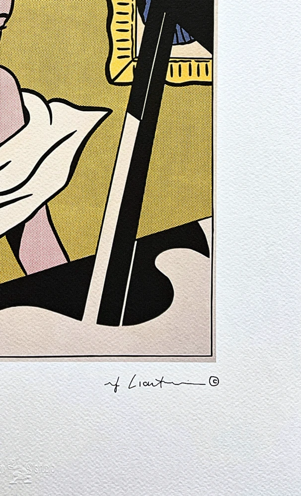 Roy Lichtenstein - Girl at the Piano - signováno, 35x50cm, limitovaná edice 49/150