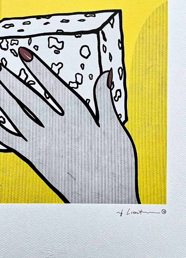 Roy Lichtenstein - Sponge - signováno, 35x50cm, limitovaná edice 35/150