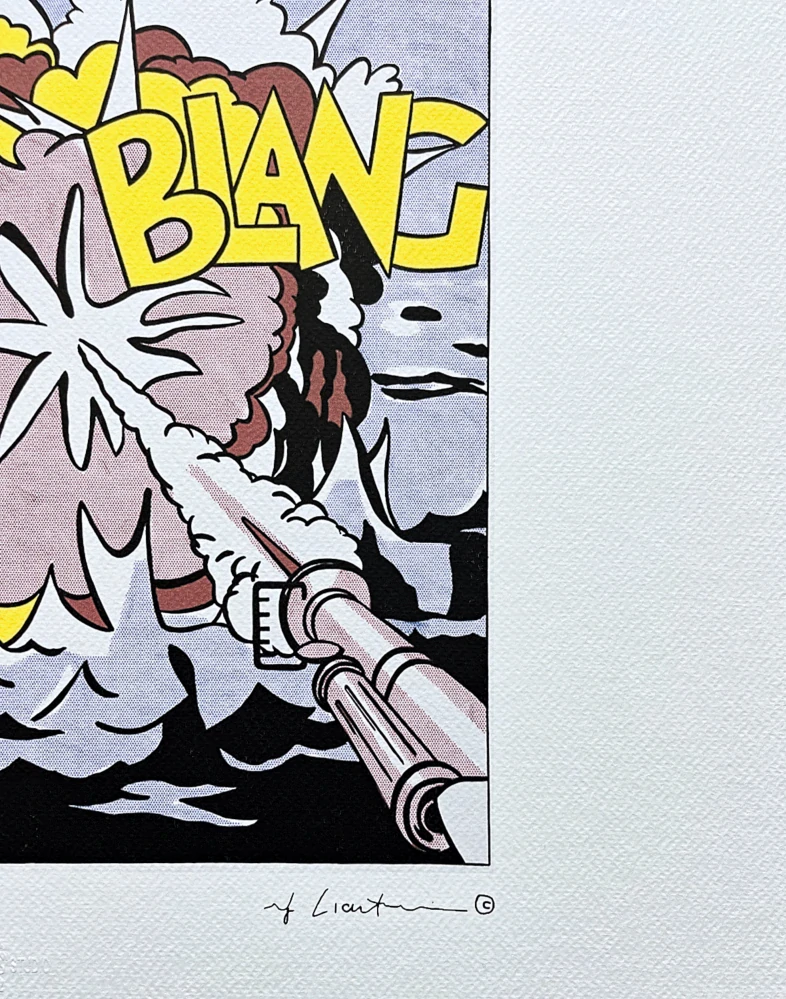 Roy Lichtenstein - Live Ammo Blang - signováno, 50x35cm, limitovaná edice 30/150