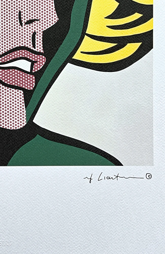 Roy Lichtenstein - Frightened Girl - signováno, 35x50cm, limitovaná edice 72/150