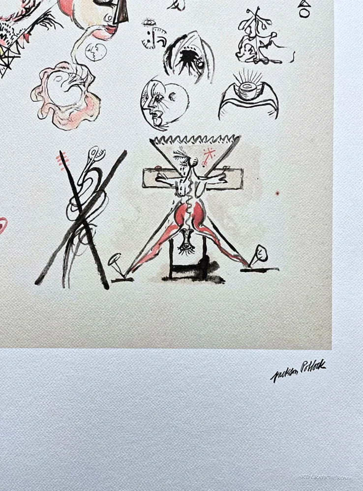 Jackson Pollock - Faces 36/300 - signováno 50x70cm