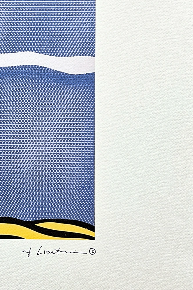 Roy Lichtenstein - Desert Landscape II - signováno, 50x35cm, limitovaná edice 110/150