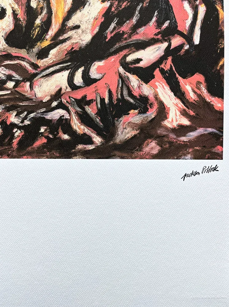 Jackson Pollock - The Flame 116/300 - signováno 50x70cm