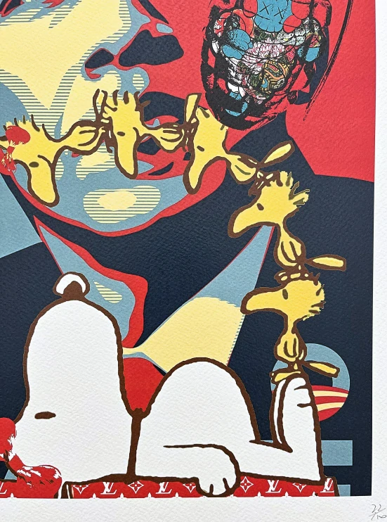 Death NYC - Snoopy a Barack Obama - limitovaná edice s certifikátem, 32x45cm
