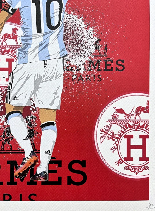Death NYC - Messi - limitovaná edice s certifikátem, 32x45cm