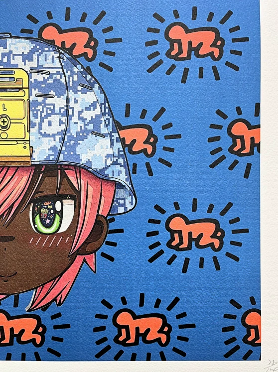 Death NYC - Anime boy a baby - limitovaná edice s certifikátem, 45x32cm