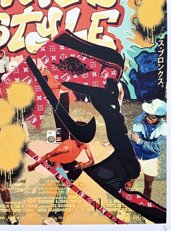 Death NYC - Wild Style Nike - limitovaná edice s certifikátem, 32x45cm