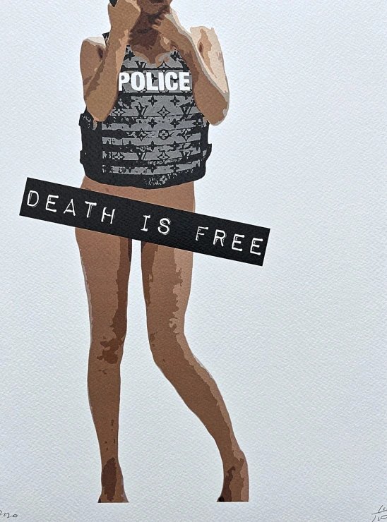 Death NYC - Police woman - limitovaná edice s certifikátem, 32x45cm