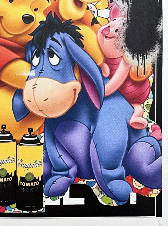 Death NYC - Winnie the Pooh - limitovaná edice s certifikátem, 32x45cm