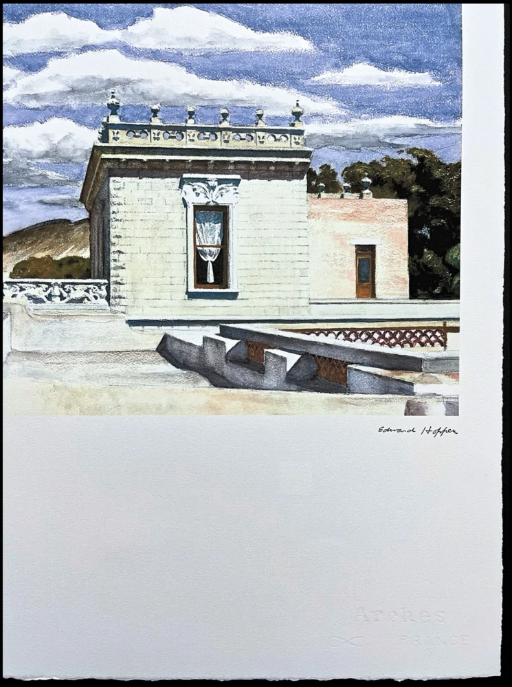 Edward Hopper - Saltillo mansion 65/150 - limitovaná edice, s certifikátem, 38x57 cm
