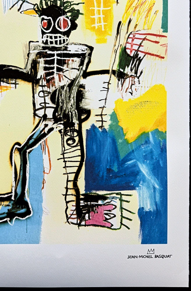 Jean-Michel Basquiat - Warrior 216/300 - limitovaná edice, signováno, 50x70cm