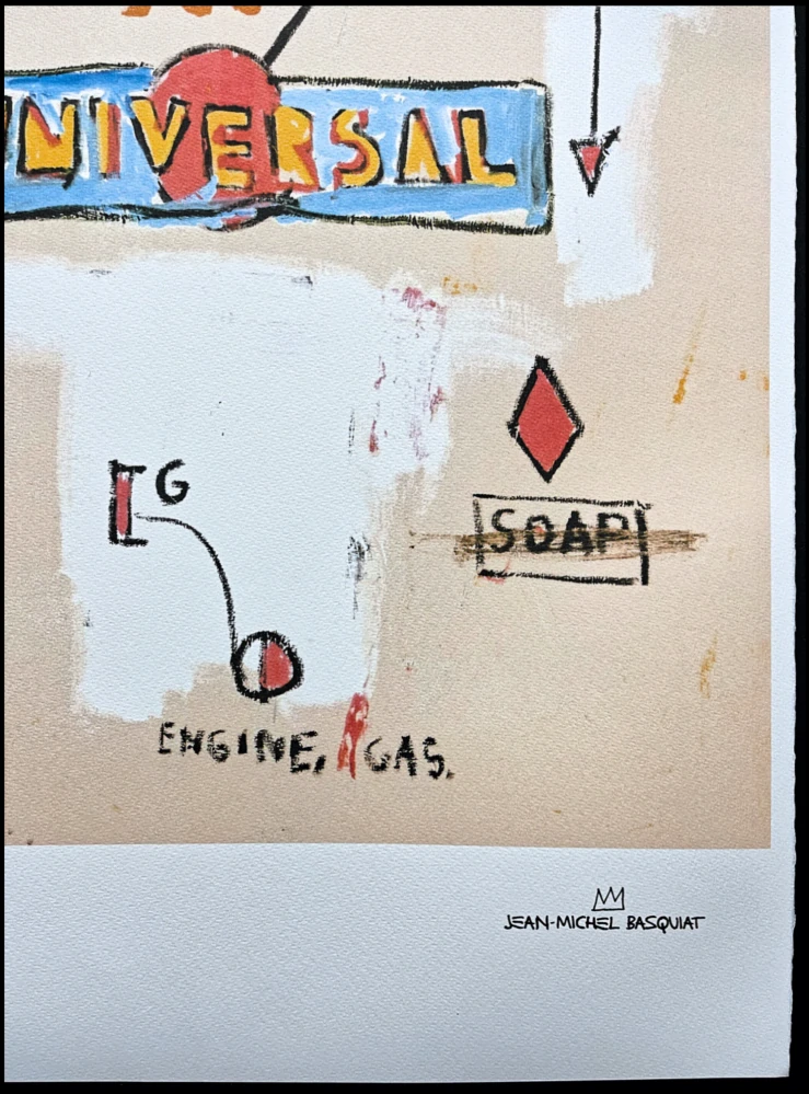 Jean-Michel Basquiat - Universal 173/300 - limitovaná edice, signováno, 50x70cm