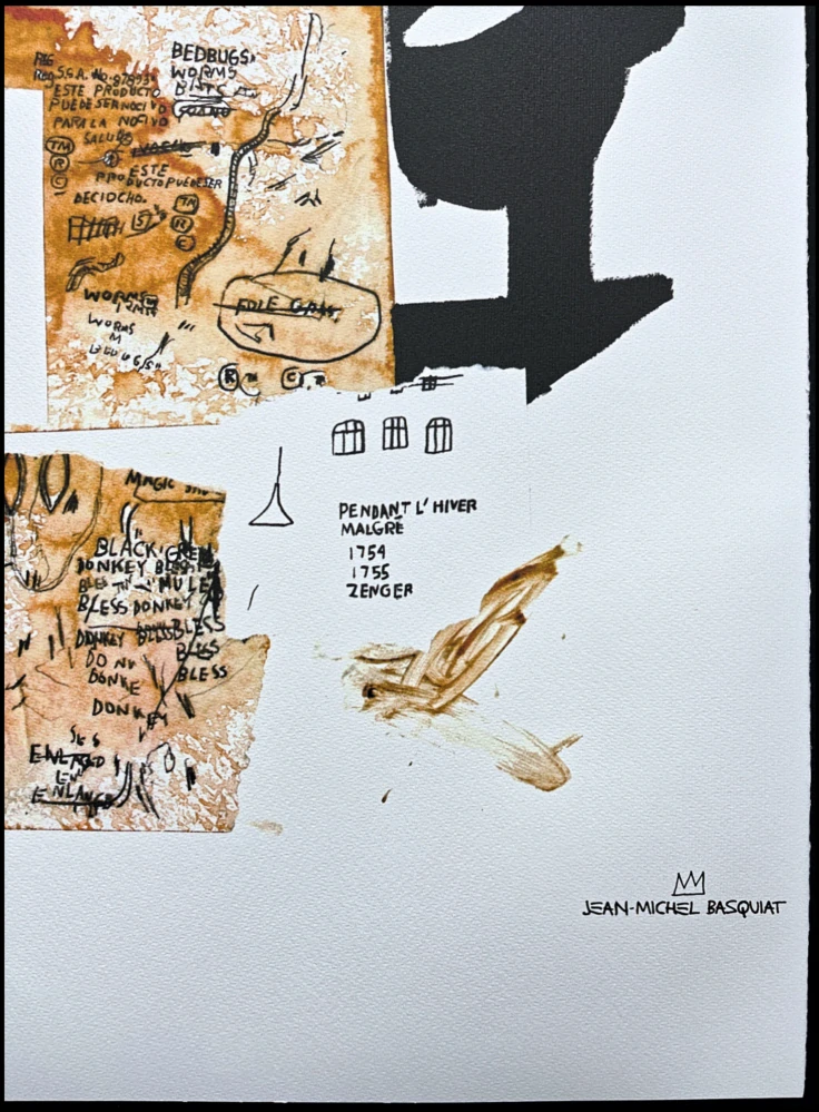 Jean-Michel Basquiat - Leverage 68/300 - limitovaná edice, signováno, 50x70cm