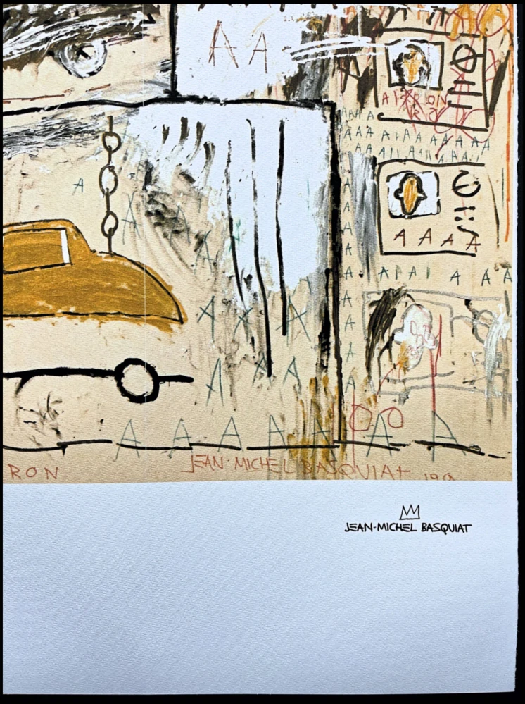 Jean-Michel Basquiat - Cadillac Moon 111/300 - limitovaná edice, signováno, 50x70cm