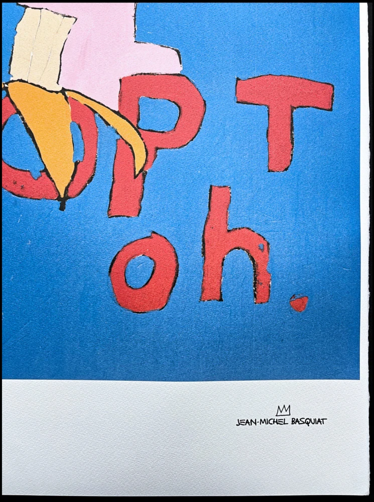 Jean-Michel Basquiat - Glassy Nose 91/300 - limitovaná edice, signováno, 50x70cm 